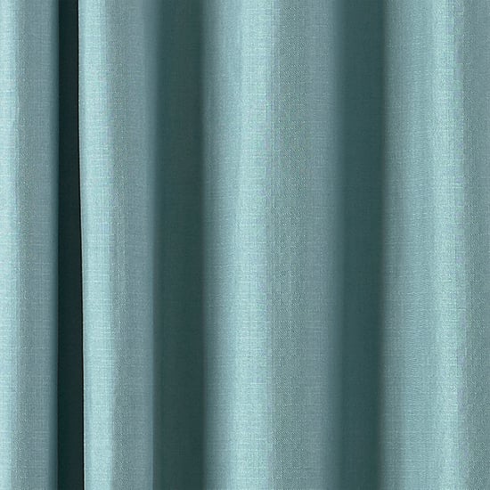 Cortinas de ojo de perdiz en tela de sarga atlántica en azul pato - Image 4