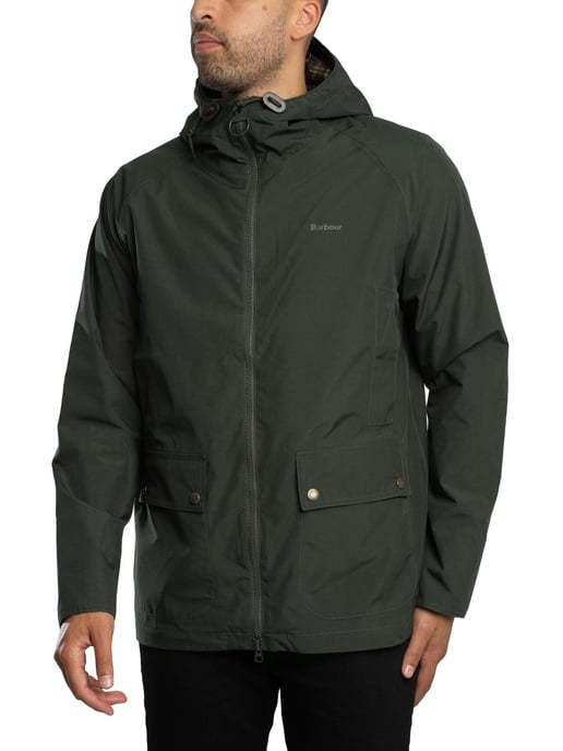 Barbour Chaqueta Impermeable Con Capucha Domus, Verde - Image 2