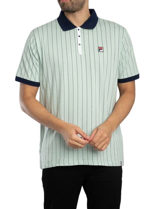 Fila Polo Clásico De Rayas Vintage BB1, Verde - Image 2