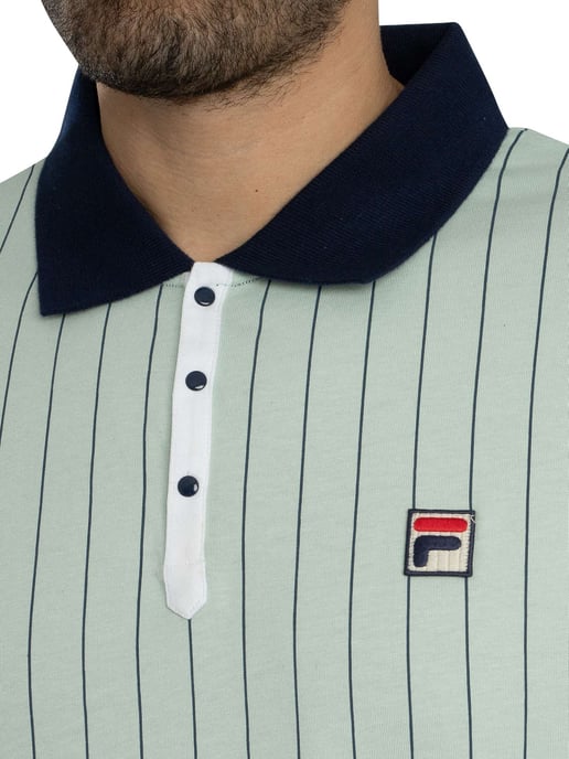 Fila Polo Clásico De Rayas Vintage BB1, Verde - Image 4