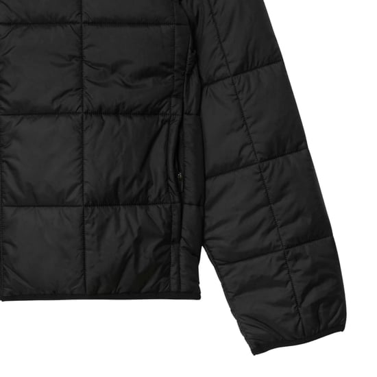 Chaqueta Acolchada Negra Con Capucha Y Logo De Lacoste, Impermeable - Image 3