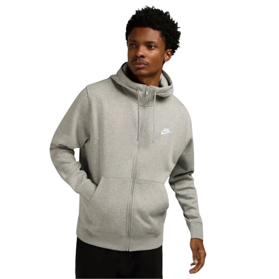Sudadera Con Capucha Y Cremallera Completa Nike Club Fleece Pullover Gris - Image 2