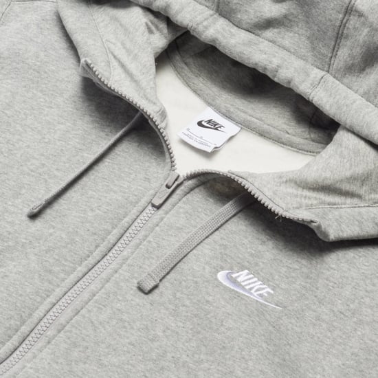 Sudadera Con Capucha Y Cremallera Completa Nike Club Fleece Pullover Gris - Image 5