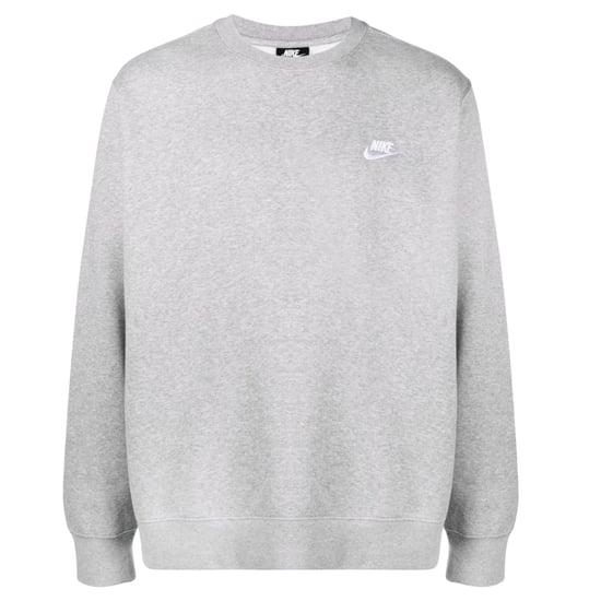 Sudadera Gris Con Cuello Redondo Y Logo De Nike - Image 1
