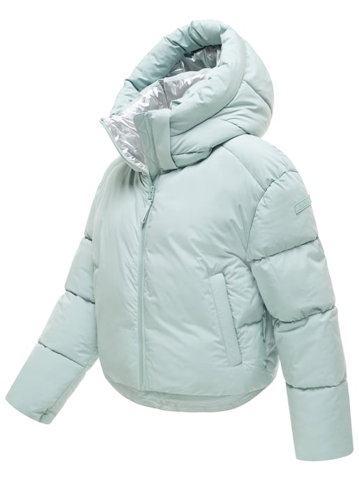 Chaqueta de invierno Marikoo Zilvaa mujer – plumífero corto con capucha desmontable - Image 2