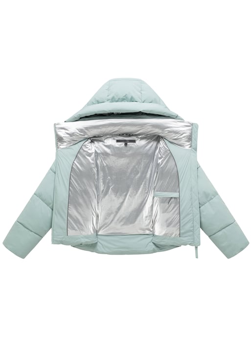 Chaqueta de invierno Marikoo Zilvaa mujer – plumífero corto con capucha desmontable - Image 4