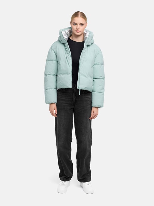 Chaqueta de invierno Marikoo Zilvaa mujer – plumífero corto con capucha desmontable - Image 6