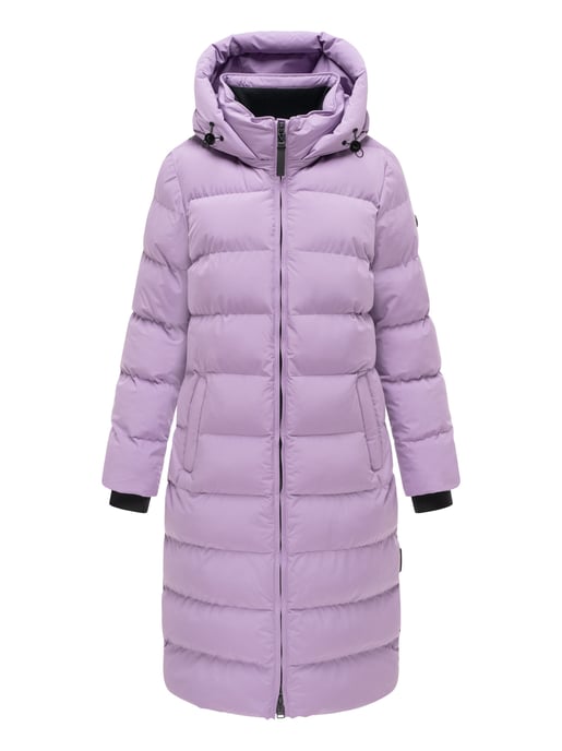 Abrigo de invierno largo Marikoo Harukaa mujer – acolchado con capucha desmontable - Image 1