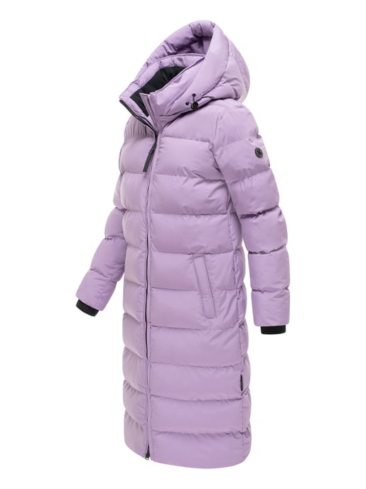 Abrigo de invierno largo Marikoo Harukaa mujer – acolchado con capucha desmontable - Image 2