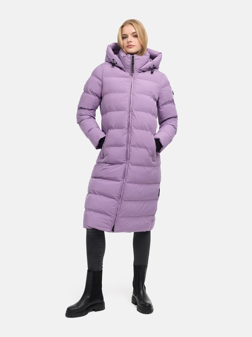 Abrigo de invierno largo Marikoo Harukaa mujer – acolchado con capucha desmontable - Image 6