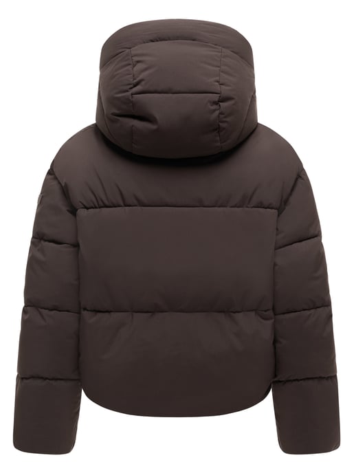 Chaqueta de invierno Marikoo Zilvaa mujer – plumífero corto con capucha desmontable - Image 3