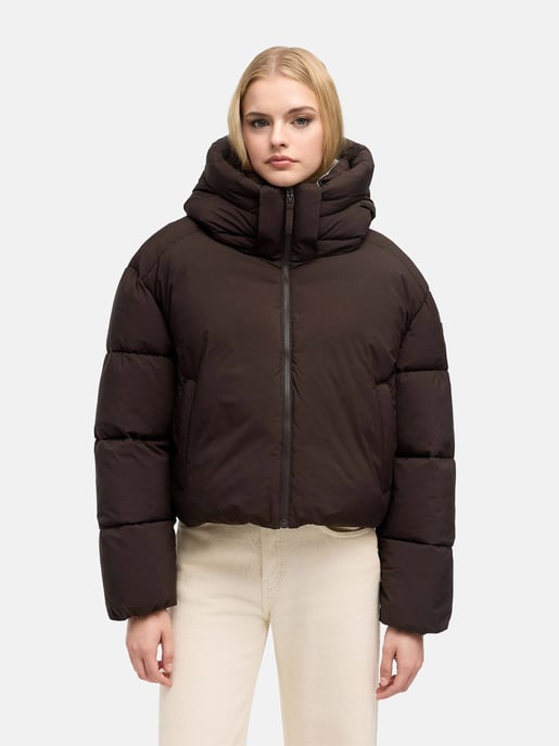 Chaqueta de invierno Marikoo Zilvaa mujer – plumífero corto con capucha desmontable - Image 5