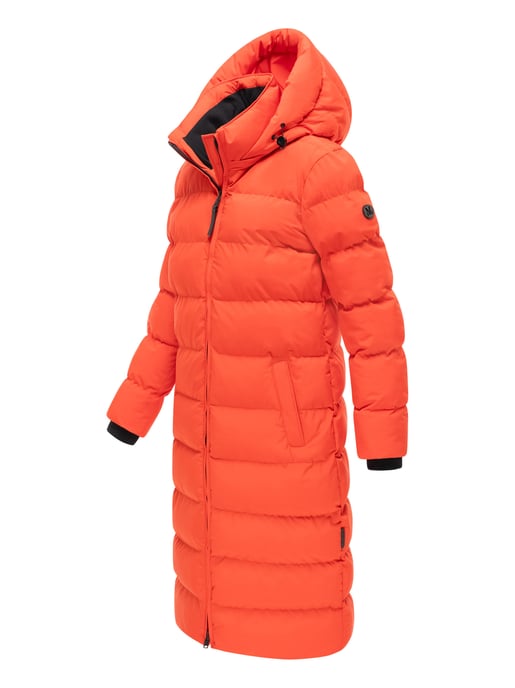 Abrigo de invierno largo Marikoo Harukaa mujer – acolchado con capucha desmontable - Image 2