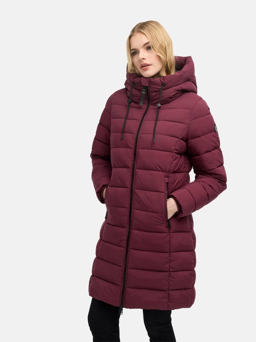 Abrigo acolchado largo Marikoo Nanoraa mujer – entallado y con capucha - Image 6