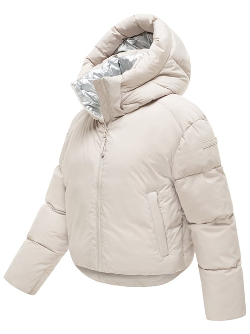 Chaqueta de invierno Marikoo Zilvaa mujer – plumífero corto con capucha desmontable - Image 2