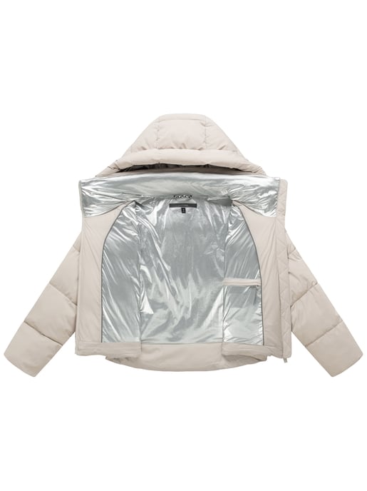 Chaqueta de invierno Marikoo Zilvaa mujer – plumífero corto con capucha desmontable - Image 4