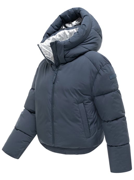 Chaqueta de invierno Marikoo Zilvaa mujer – plumífero corto con capucha desmontable - Image 2