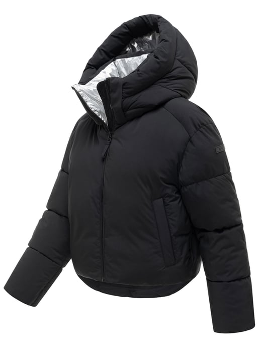 Chaqueta de invierno Marikoo Zilvaa mujer – plumífero corto con capucha desmontable - Image 2