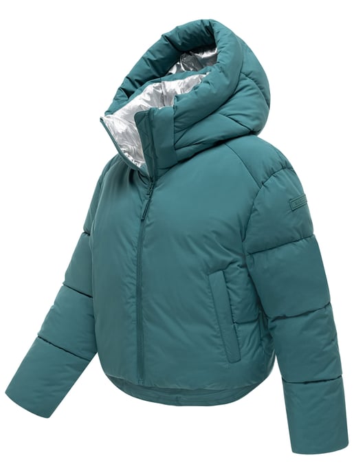 Chaqueta de invierno Marikoo Zilvaa mujer – plumífero corto con capucha desmontable - Image 2