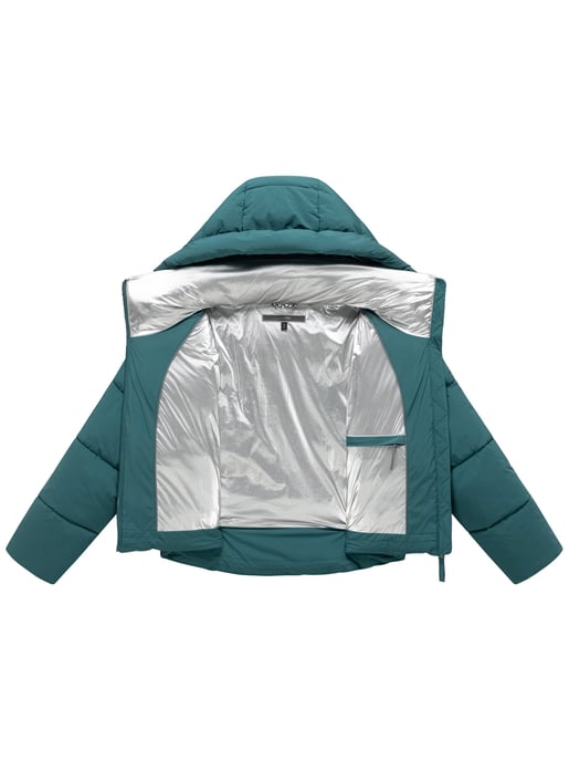 Chaqueta de invierno Marikoo Zilvaa mujer – plumífero corto con capucha desmontable - Image 4