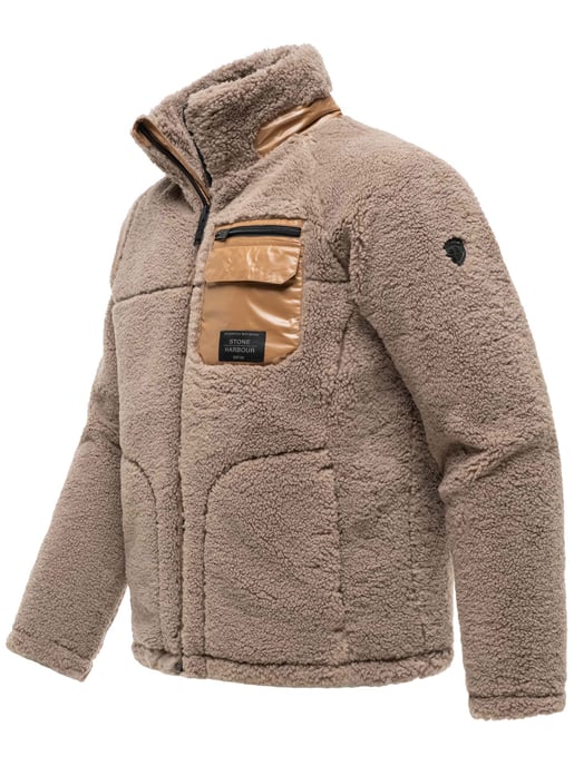 Chaqueta de borrego Stone Harbour Sorees hombre – cazadora sherpa con forro acolchado - Image 2