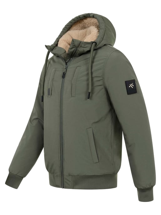 Alessandro Salvarini Chaqueta de Invierno Hombre AS-431 – Cálida Con Forro de Borreguito & Capucha - Image 3