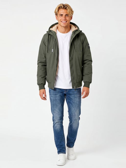 Alessandro Salvarini Chaqueta de Invierno Hombre AS-431 – Cálida Con Forro de Borreguito & Capucha - Image 5