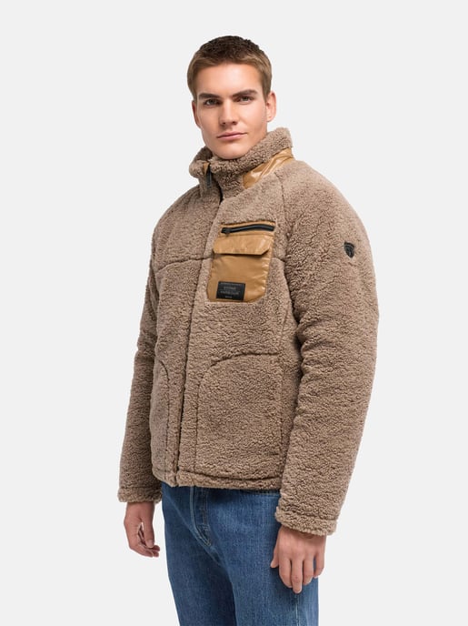 Chaqueta de borrego Stone Harbour Sorees hombre – cazadora sherpa con forro acolchado - Image 5