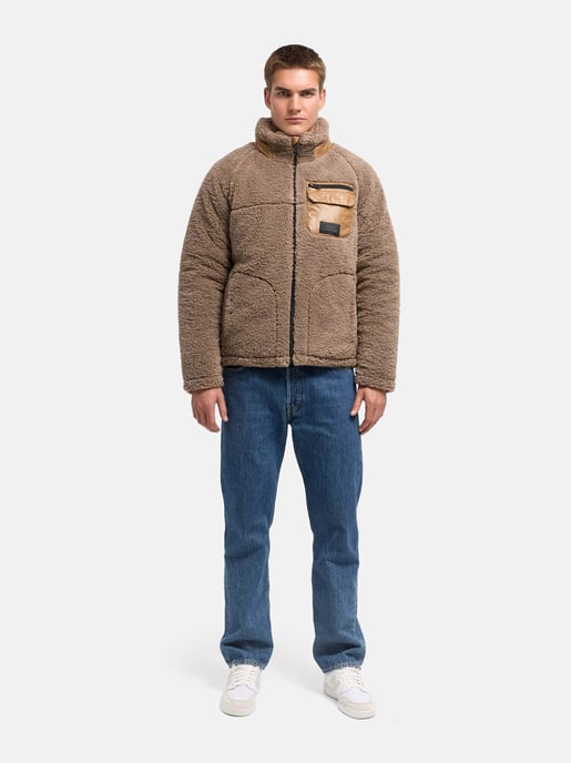 Chaqueta de borrego Stone Harbour Sorees hombre – cazadora sherpa con forro acolchado - Image 6