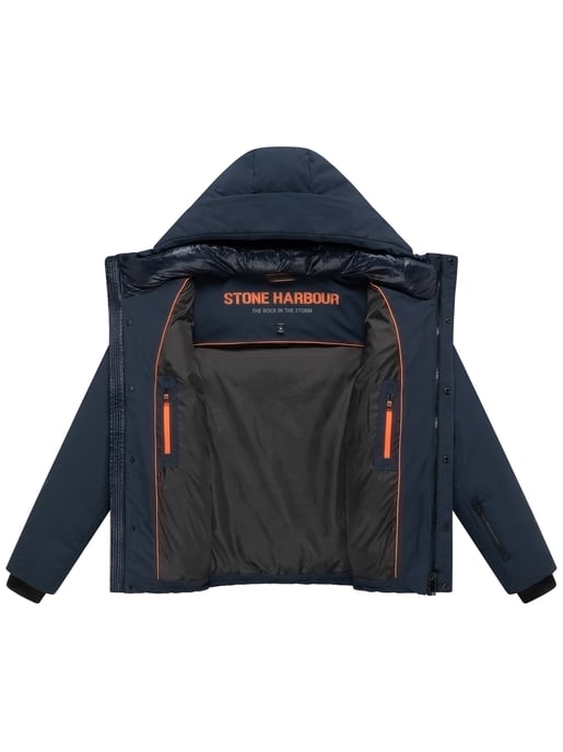 Chaqueta acolchada Stone Harbour Nerioo hombre – a la cadera con capucha - Image 4