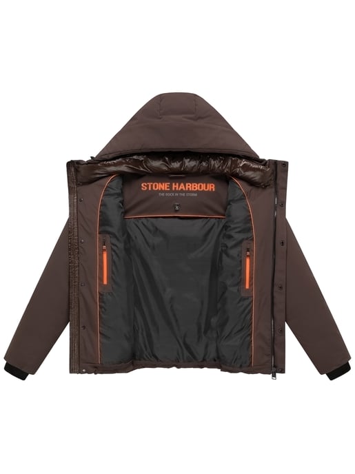Chaqueta acolchada Stone Harbour Nerioo hombre – a la cadera con capucha - Image 4
