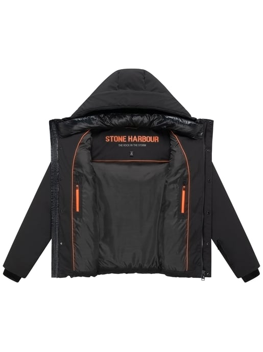 Chaqueta acolchada Stone Harbour Nerioo hombre – a la cadera con capucha - Image 4
