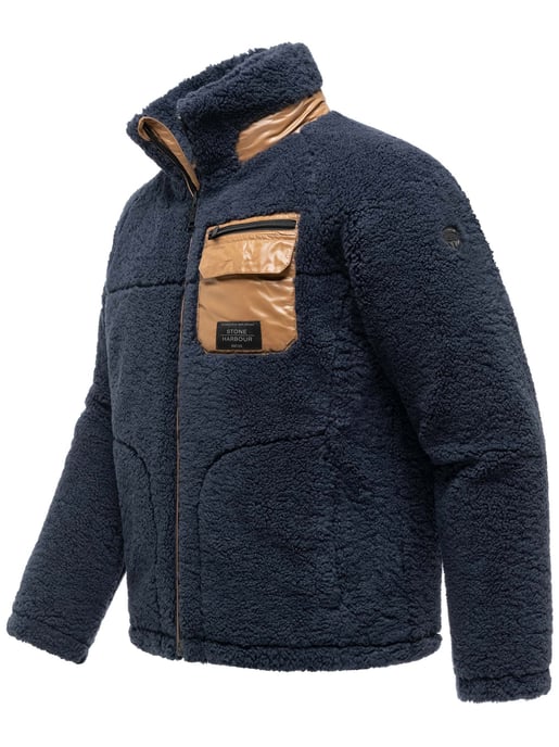 Chaqueta de borrego Stone Harbour Sorees hombre – cazadora sherpa con forro acolchado - Image 2