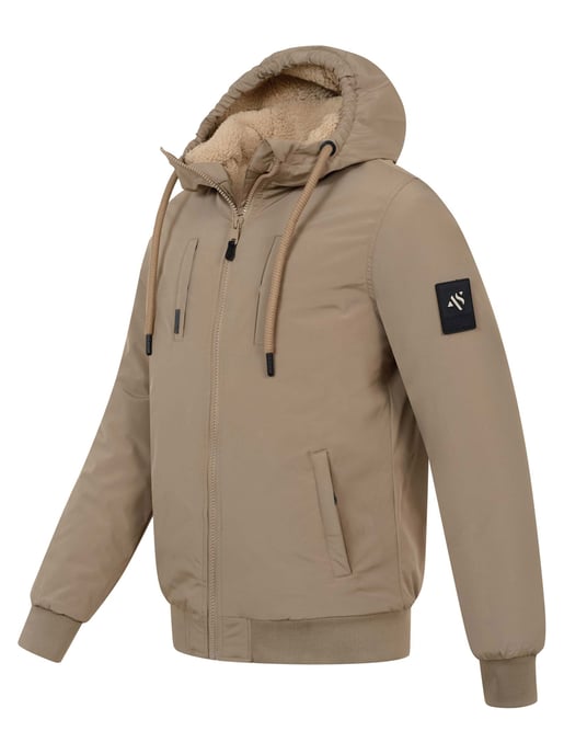 Alessandro Salvarini Chaqueta de Invierno Hombre AS-431 – Cálida Con Forro de Borreguito & Capucha - Image 3