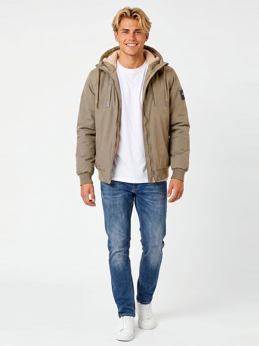 Alessandro Salvarini Chaqueta de Invierno Hombre AS-431 – Cálida Con Forro de Borreguito & Capucha - Image 5