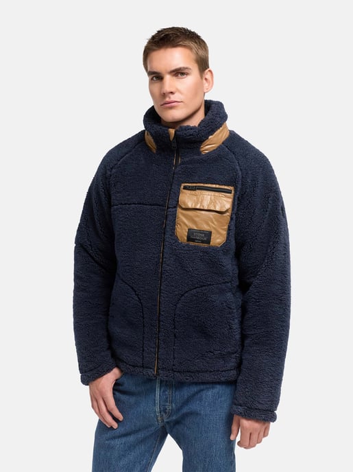 Chaqueta de borrego Stone Harbour Sorees hombre – cazadora sherpa con forro acolchado - Image 5