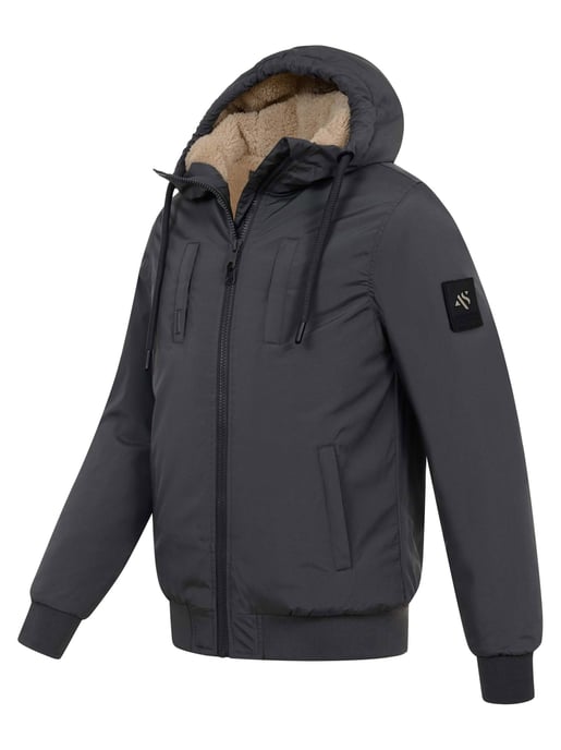 Alessandro Salvarini Chaqueta de Invierno Hombre AS-431 – Cálida Con Forro de Borreguito & Capucha - Image 3