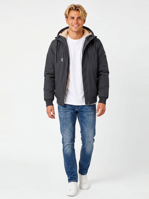 Alessandro Salvarini Chaqueta de Invierno Hombre AS-431 – Cálida Con Forro de Borreguito & Capucha - Image 5