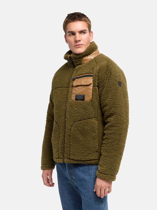 Chaqueta de borrego Stone Harbour Sorees hombre – cazadora sherpa con forro acolchado - Image 5