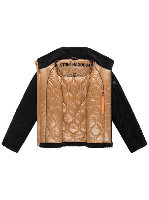 Chaqueta de borrego Stone Harbour Sorees hombre – cazadora sherpa con forro acolchado - Image 4