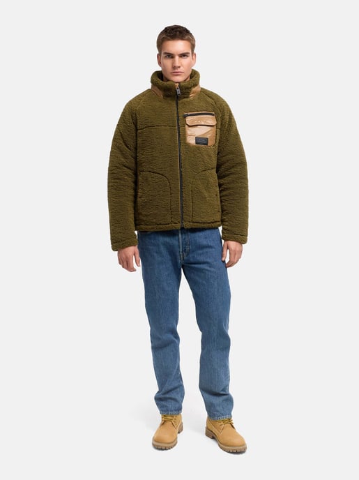 Chaqueta de borrego Stone Harbour Sorees hombre – cazadora sherpa con forro acolchado - Image 6