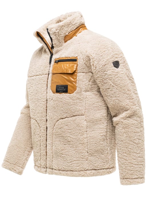 Chaqueta de borrego Stone Harbour Sorees hombre – cazadora sherpa con forro acolchado - Image 2
