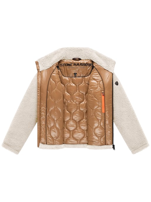 Chaqueta de borrego Stone Harbour Sorees hombre – cazadora sherpa con forro acolchado - Image 4