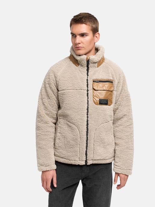 Chaqueta de borrego Stone Harbour Sorees hombre – cazadora sherpa con forro acolchado - Image 5