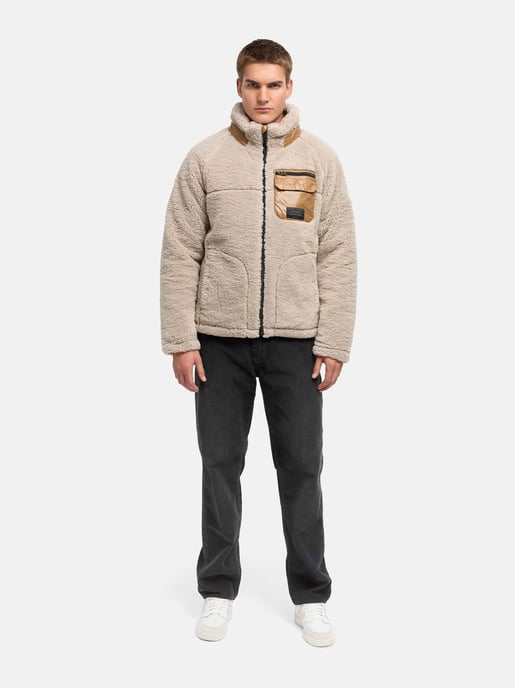 Chaqueta de borrego Stone Harbour Sorees hombre – cazadora sherpa con forro acolchado - Image 6