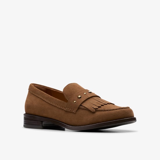 Hana Loafer Walnut Suede Zapatos - Image 4