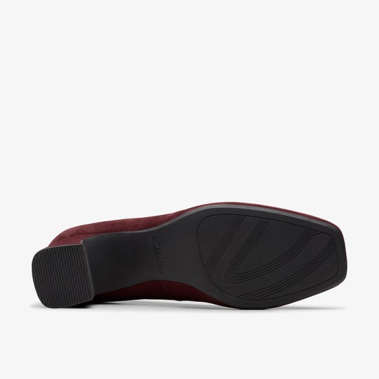 Fernie Trim Merlot Suede Zapatos - Image 3