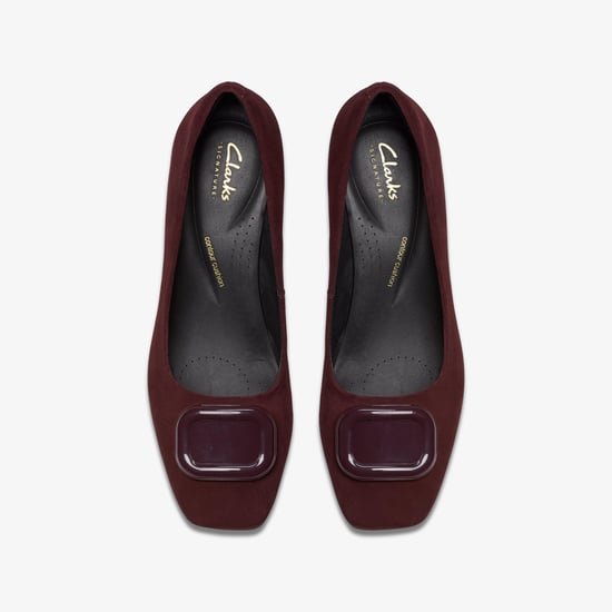 Fernie Trim Merlot Suede Zapatos - Image 6