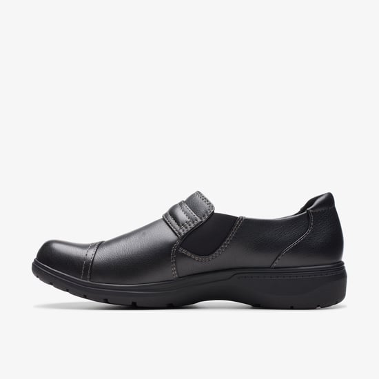 Carleigh Pearl Black Leather Zapatos - Image 2