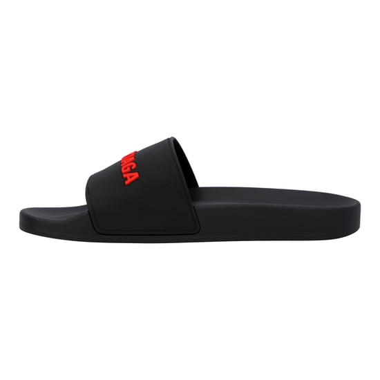Balenciaga Logo Band Rubber Slide Black - Image 2